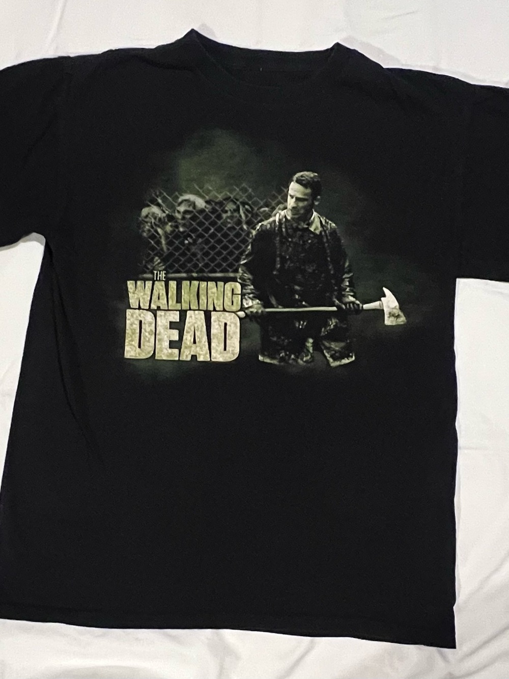 Vintage The Walking Dead “It’s Axing Time” Black T-Shirt Mens Sz:Medium